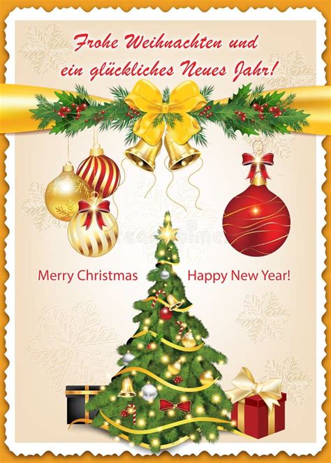 German Classic Greeting Card for Christmas and New Year Stock ...