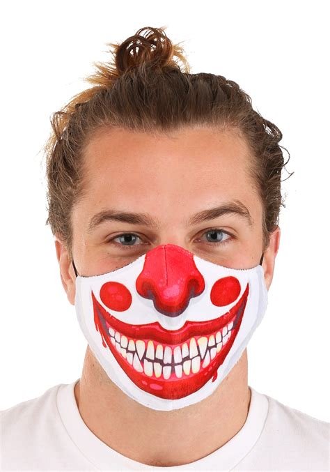 Clown Sublimated Face Mask for Adults