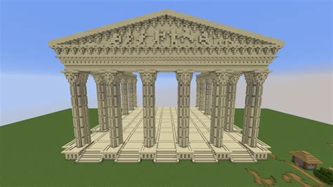 An ancient Greek temple I built this morning- What do you guys think? : r/Minecraft