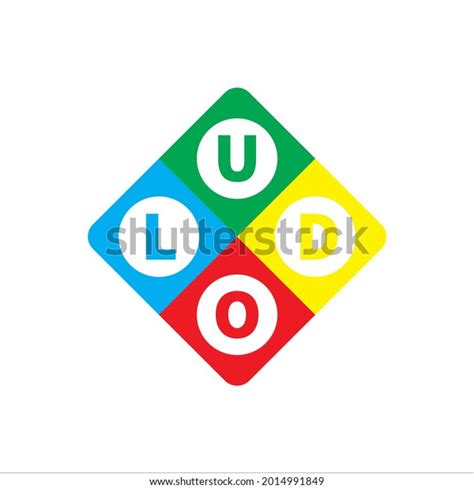 Ludo Board Game Logo Design Template Stock Vector (Royalty Free ...