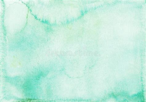 Watercolor Light Sea Green Background Texture. Pastel Emerald Watercolour Backdrop, Hand Painted ...