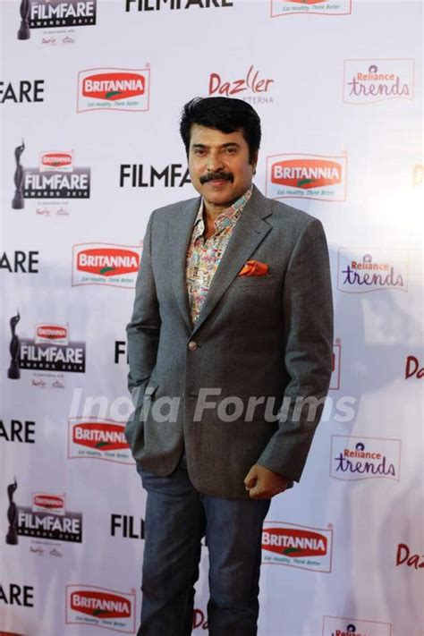 Mammootty at the 62nd South Filmfare Awards Media