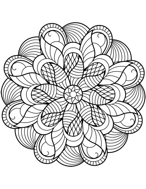 Flower Mandala Coloring Pages - Best Coloring Pages For Kids