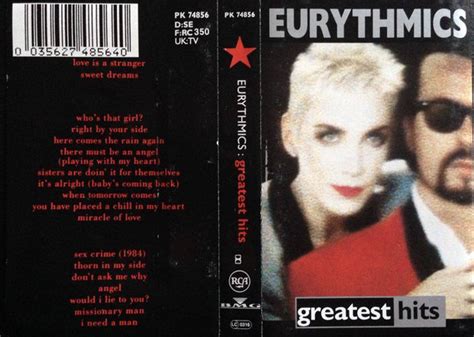 Eurythmics - Greatest Hits (1991, Cassette) | Discogs