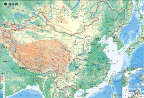 Online Maps: China Physical Map