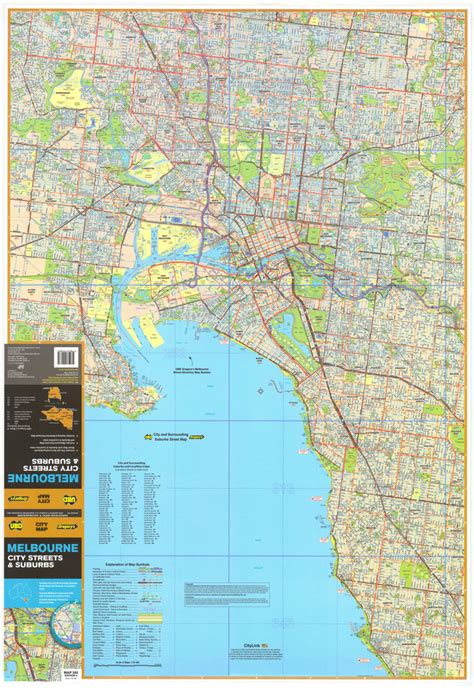 Buy UBD Melbourne Wall Map Laminated - Mapworld