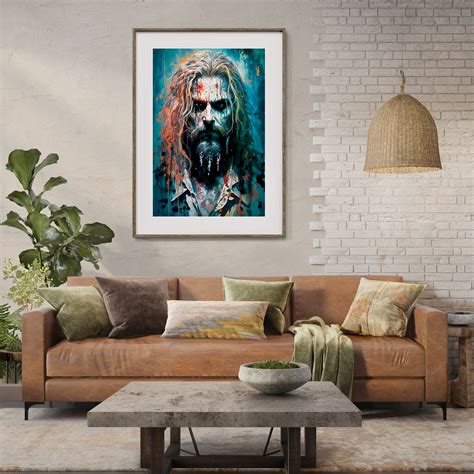 Rob Zombie Painting Art Print Digital Print Instant Download High ...