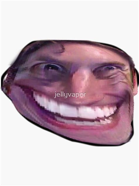 "Sus Jerma Trollface" Sticker for Sale by jellyvapor | Redbubble