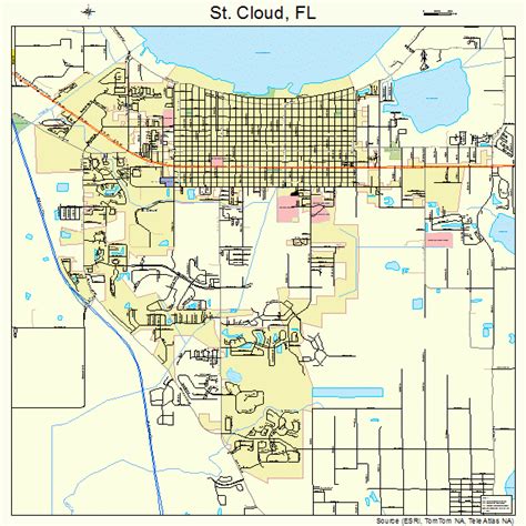 St. Cloud Florida Street Map 1262625