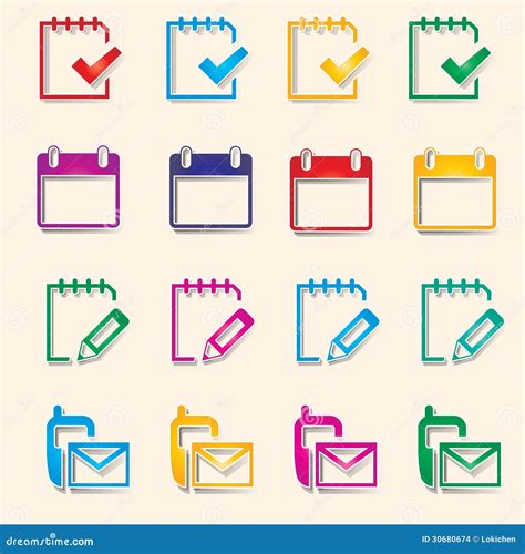 Colorful icon stock illustration. Illustration of magnifying - 30680674