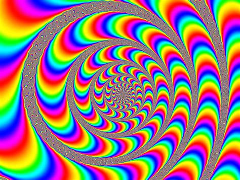 Rainbow Spiral Illusion | (via www.justinhanes.net) | Flickr