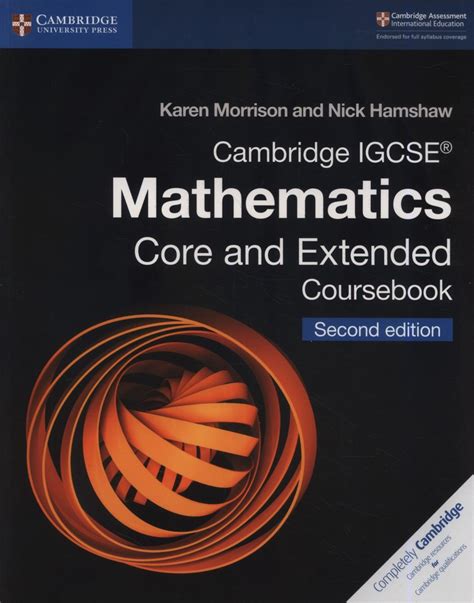 Cambridge Igcse(r) Mathematics Core and Extended Coursebook - Morrison ...