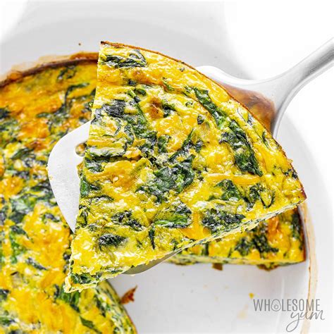 Spinach Quiche Recipe (Crustless) - Wholesome Yum