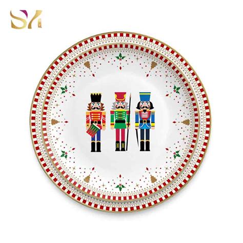 Custom Bone China Holiday Christmas Dinnerware Set Manufacturers ...