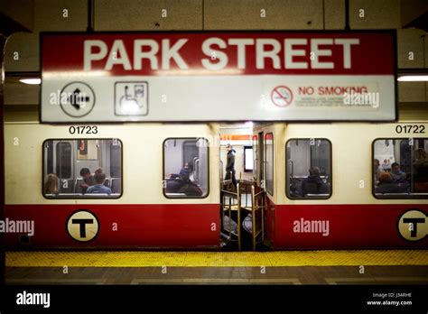 Massachusetts Bay Transportation Authority (MBTA) red Line Park Street ...