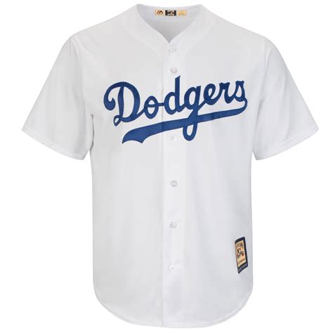 Youth Brooklyn Dodgers Majestic White Home Cooperstown Collection Jersey