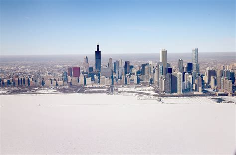 Chicago's shoreline is covered in snow following a crazy-cold Winter. | So Is This Chicago or ...