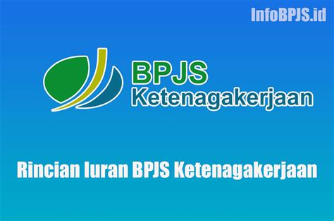 Rincian Iuran BPJS Ketenagakerjaan - INFO BPJS