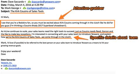 The Best Cold Email Template To Crush Replies (7 Examples) - Yesware Blog