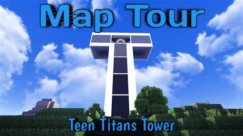 Teen Titans Tower Map Tour - Minecraft PE - YouTube