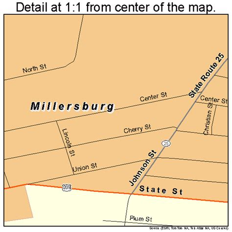 Millersburg Pennsylvania Street Map 4249680