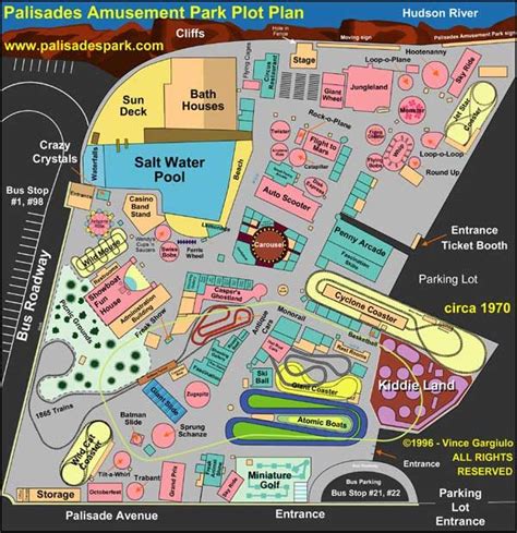 Palisades Amusement Park Map