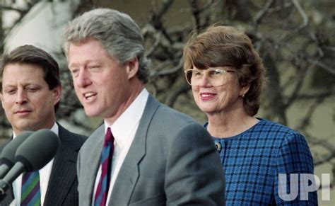 Photo: U.S. President Bill Clinton nominates Janet Reno for Attorney General in Washington ...