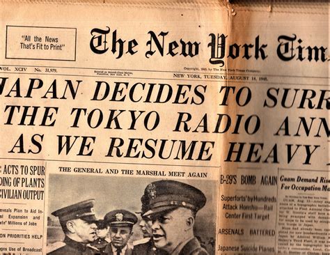 The New York Times, Newspaper, Tuesday, August 14, 1945 - 1940-69