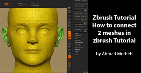 Zbrush Tutorial – How to connect 2 meshes in zbrush Tutorial by Ahmad Merheb – zbrushtuts