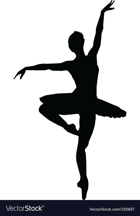 Ballet silhouettes Royalty Free Vector Image - VectorStock