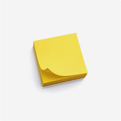 Sticky Notes 75mm x 75mm - Repositionable Yellow Reminder Pads