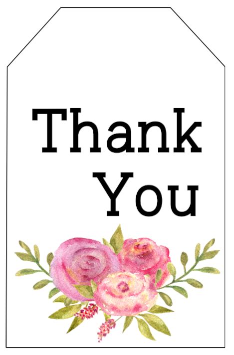 Free Printable Thank You Tags - Paper Trail Design