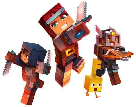 Minecraft Dungeons - Characters Render by Crussong on DeviantArt