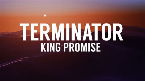 King Promise - Terminator (Lyrics) - YouTube