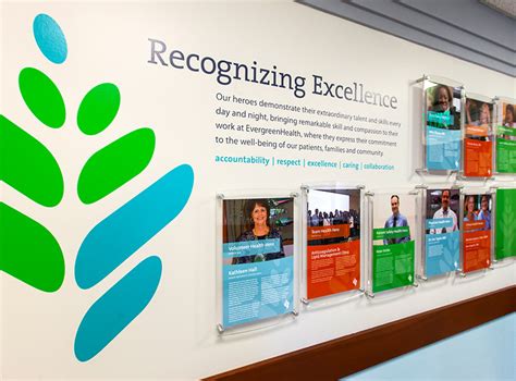 Danielle W Papes - EvergreenHealth Employee Recognition Exhibit Wall | Office wall design ...