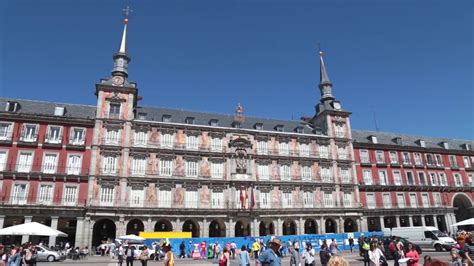 Plaza Mayor Paintings Madrid Spain Stock Footage SBV-302605473 ...