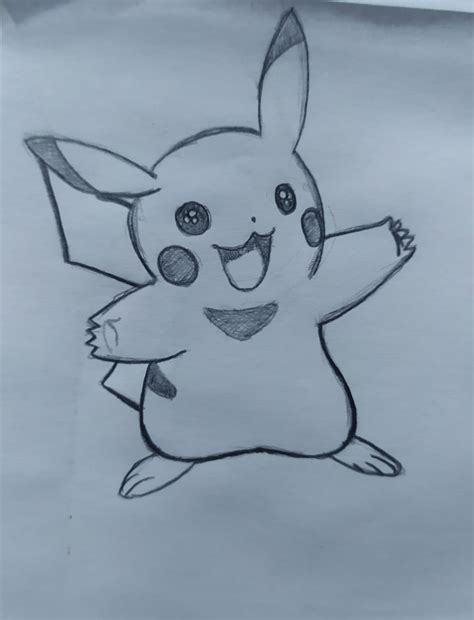 Trying to sketch pikachu! : r/learntodraw