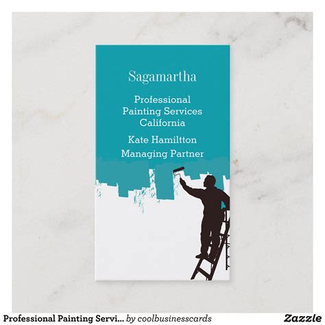 Professional Painting Service Business Card | Zazzle.com in 2020 | Painting services ...