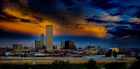 Downtown Tulsa Skyline after the storm « Joey Bowles