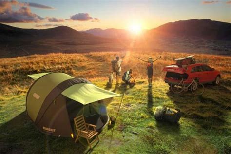 Cinch! Pop-up Tent with Solar Power and LED Lights | Gadgetsin