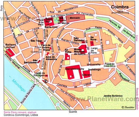 Coimbra Map - Tourist Attractions | Coimbra, Day trips, Trip