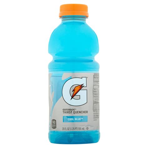 Gatorade Thirst Quencher Sports Drink, Cool Blue, 20 Fl Oz, 8 Count ...