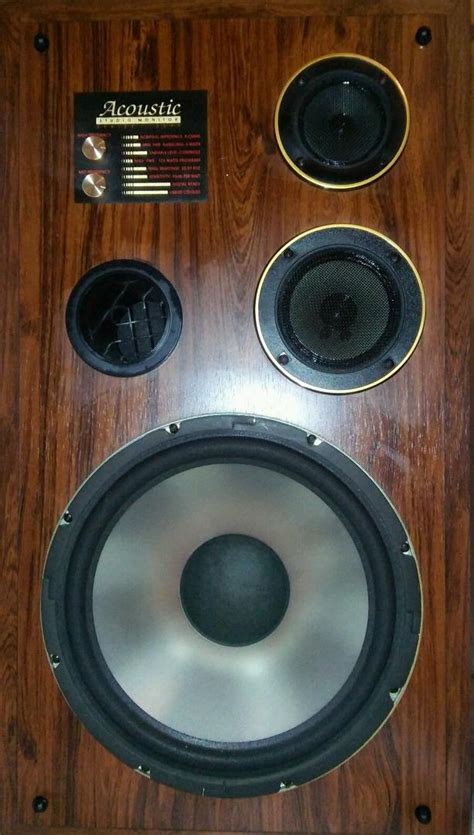 Acoustic™ 'Series 3311' Studio Monitor SET; 3-way cabinet speakers w ...