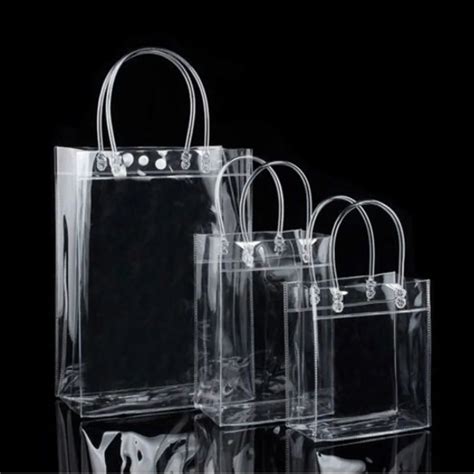 Fashion Women Clear Transparent Handbag Tote New Beach Bag Shopping Purse Recycling Pack Solid ...