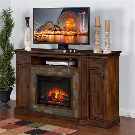 Sunny Designs Santa Fe 72 in. Electric Fireplace TV Console - Walmart.com