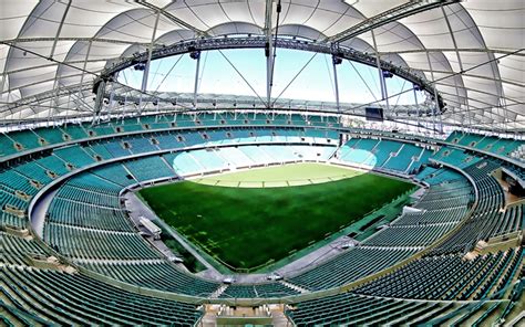 Download wallpapers Arena Fonte Nova, view inside, Bahia stadium, Brazilian football stadium ...