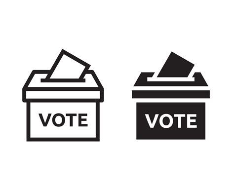 election ballot box vector icon 6898964 Vector Art at Vecteezy