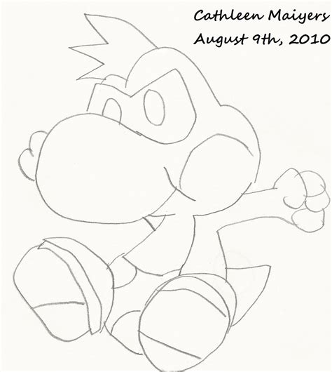 Paper Mario TTYD Yoshi Lineart by CatCamellia on DeviantArt