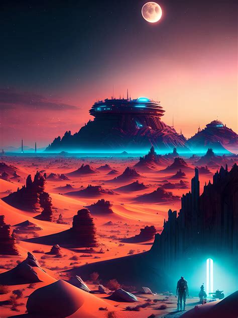 Sci-fi scenes in the desert by RasrGallery on DeviantArt