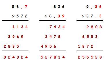 🥇 【 Multiplicaciones con Decimales - Matemáticas Quinto Primaria (10 ...